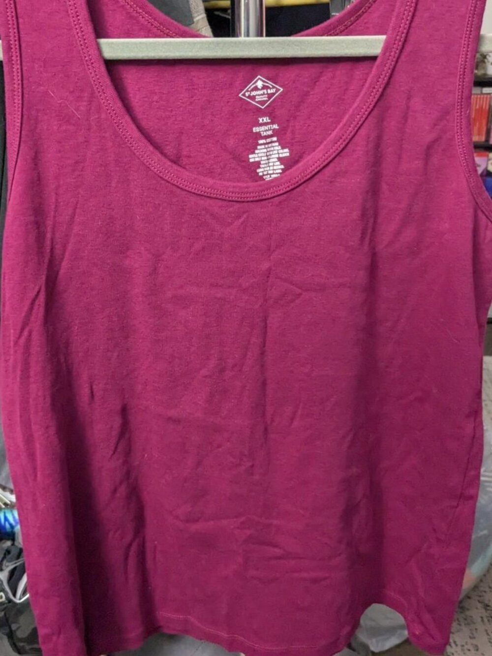 St. John's Bay Red-violet Tank Top Size XXL